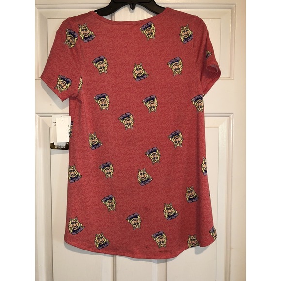 New LulaRoe Classic T shirt Size XS Disney Miss Piggy pink - Picture 3 of 9